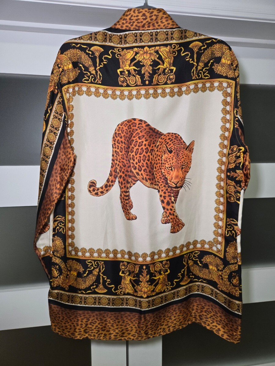 トップス VERSACE leopard top 0400021938853_NATURALBLACK?wid
