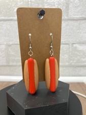 Hotdog Earrings 3D Printed Fun Food Jewelry Unique Handmade Gift for Food Lovers