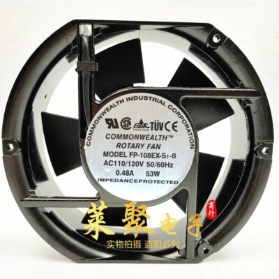 1PCS FP-108EXS1-B AC110V/120V 0.48A 53W Metal Axial Cooling Fan
