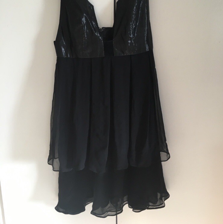 Kate Moss x Topshop black silk dress size US 4 Eur 36 image 2