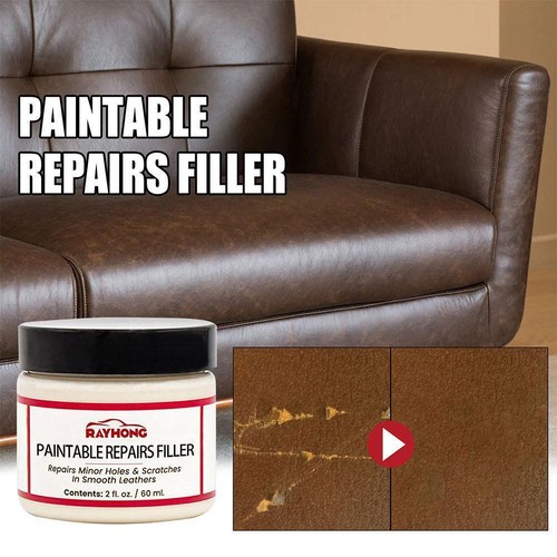 Leather Filler For Filling or Repairing Holes Tears Cracks B1X0 Scratches D0H2 - Picture 5 of 12
