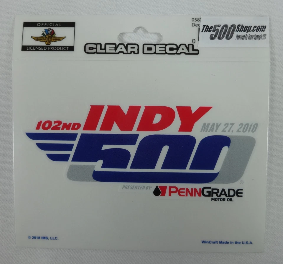 2018 Indy 500 Program Fan Pack Event Pins Patch Banner Decal Lanyard - Image 4 of 4