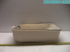 DENTED 6 PC DUAL CAT LITTER BOX CREAM AND GRAY