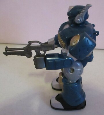 Robot-Walking-Works-Blue & Silver-7''-vintage