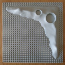 Lego 3947a Base Piattaforma Lunare / Space Crater Plate (920 926 928 6970 6987)