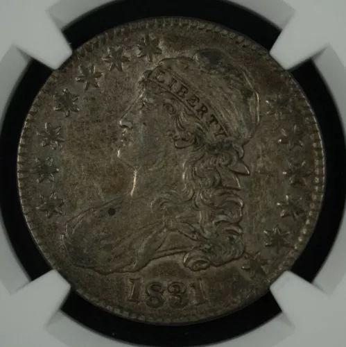 1831 50c Capped Bust. NGC AU50. Choice Original.