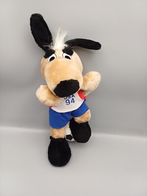 Fifa World Cup 94 WM USA Maskottchen STRIKER Stofftier Kuscheltier Plüsch 35cm