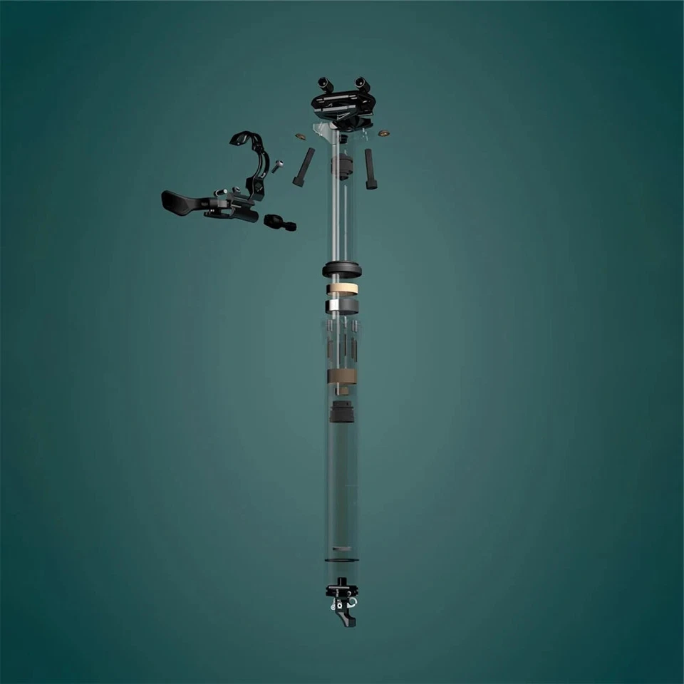 Assento KS 900i EXA MTB conta-gotas cabo interno roteamento suspensão 31,6 mm 396 mm - Imagem 4 de 4