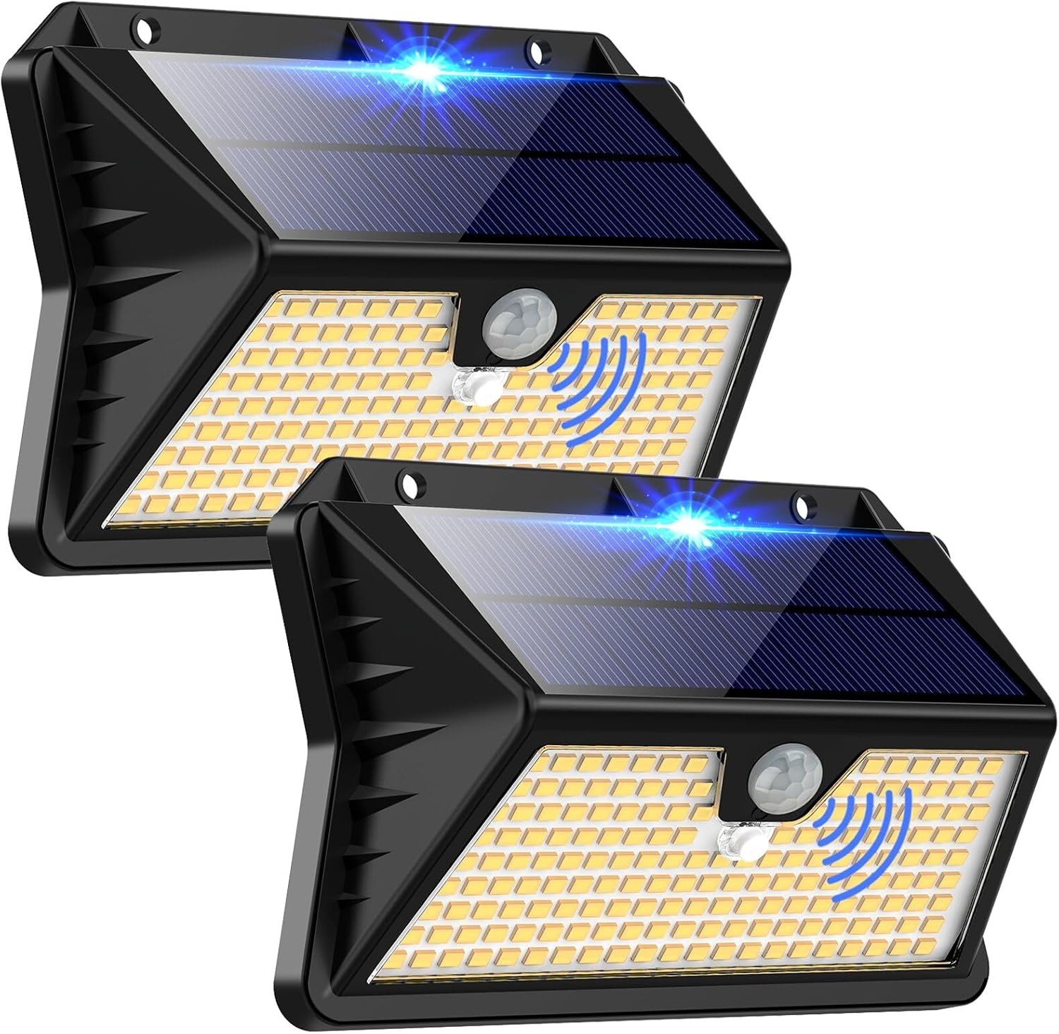 Luce Solare LED Esterno 185 LED con Sensore di Movimento IP65 - Offerta