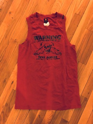 Energie Men s Red Tank Tops, Medium 100% Cotton