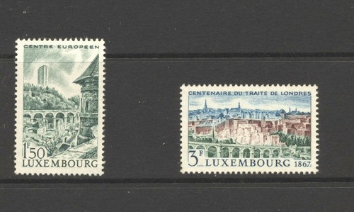 Luxembourg 1966 SG 788 and 796 Railway Viaduct MNH
