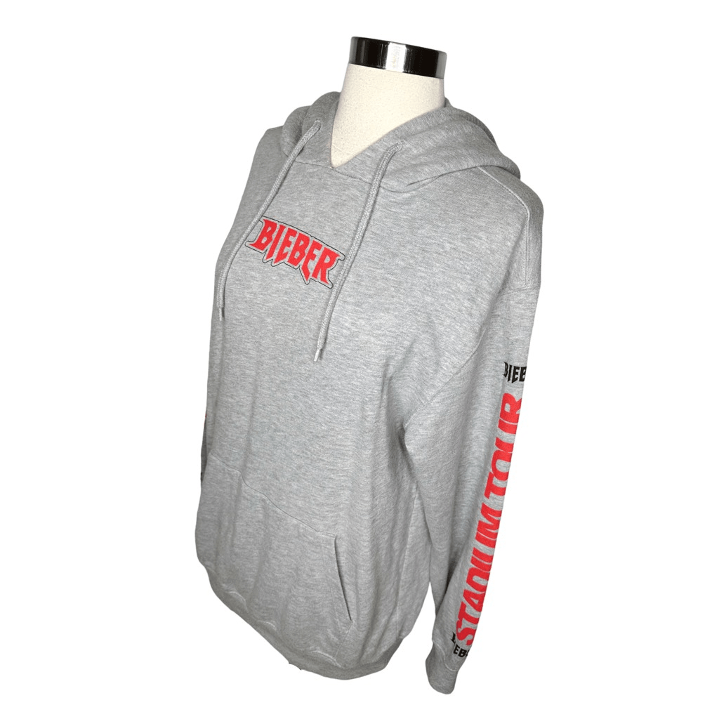 国内配送 PRINTED HOODED SHIRT x STADIUM JUSTIN Bravado x Justin Bieber Stadium Tour Hoodie Size Small
