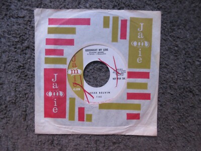 JESSE BELVIN ''GOODNIGHT MY LOVE''+''MY DESIRE'' 1959 JAMIE GD+ RARE RADIO PROMO 7''