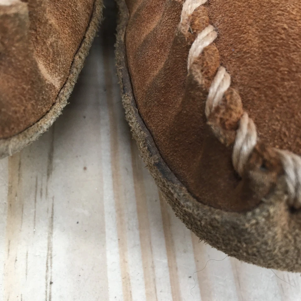 Zapatillas LL Bean Niños 13 Wicked Good Mocasín Beige Sin cordones Cómodas Pisas 296248 Foto 3 de 4