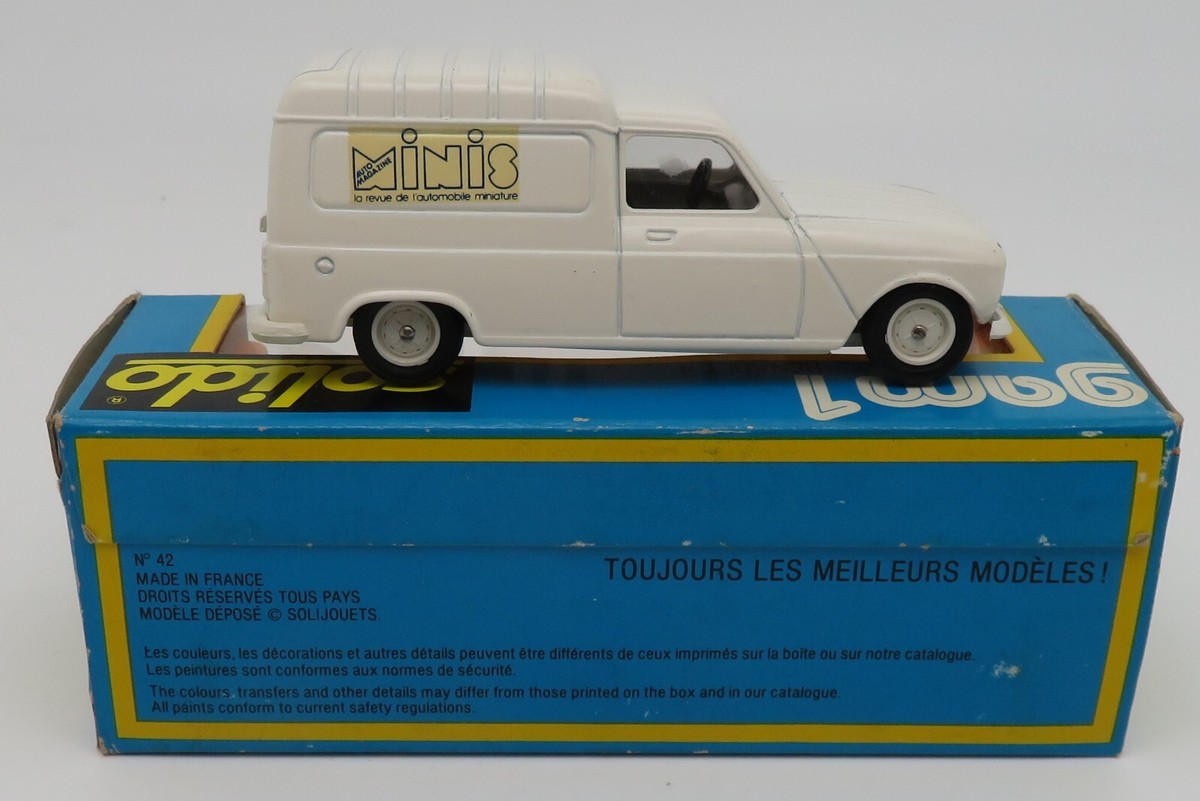 Solido 1/43 Renault 4 F4 Fourgonnette 1978 - Collection Minis Auto Magazine #42Eb - France