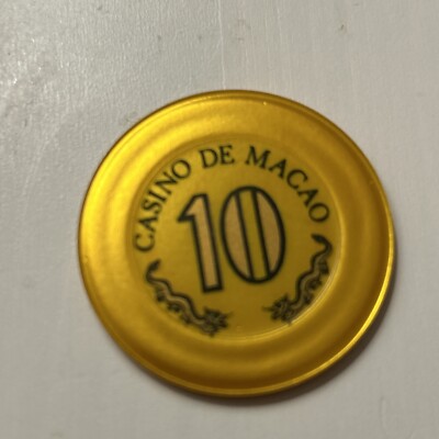 S.T.D.M Macau Casino Chip Jeton 10 HKD Sociedade de Turismo e Diversões de Macao