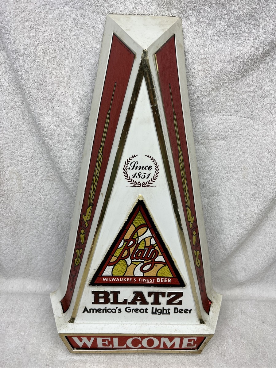 貴重！50's ビール会社Blatzブラッツ店頭看板アンティーク　USA雑貨 貴重！50´s ビール会社Blatzブラッツ店頭看板アンティーク USA雑貨