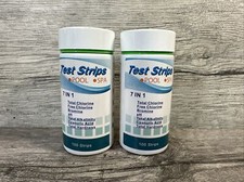 (2) SuperCheck 6 Ways Pool Testing Strips, 7 Parameters, 100 Count, Pool #A1