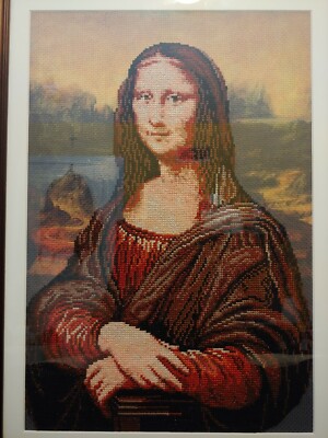 Mona Lisa Needlepoint Art 19x14 Framed | eBay