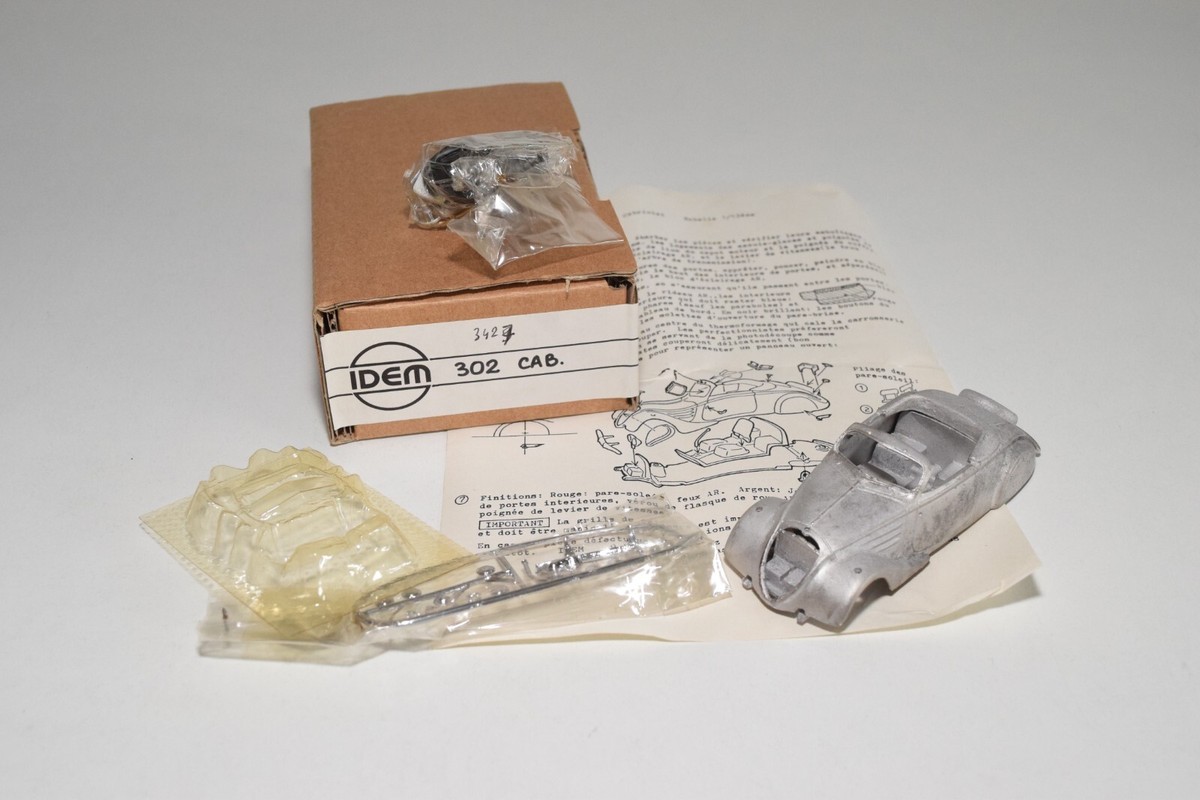 Miniature 1/43 IDEM – Peugeot 302 Militaire – Montée – MIB – Métal – France