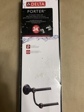 Delta Porter 24 in. Double Towel Bar in Oil Rubbed Bronze BRAND NEW w/ Hardware