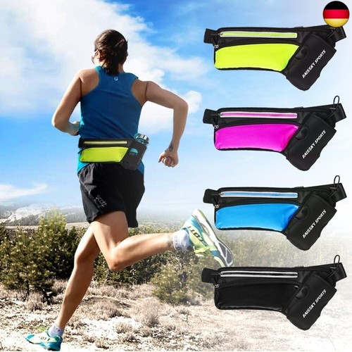 Laufgürtel für Handy,Gürteltasche Hüfttasche Mit Trinkflaschenhalterung Sport La - Bild 8 von 8