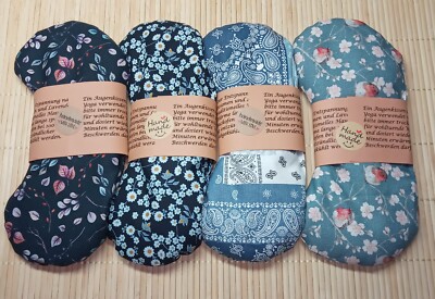 10er Set Augenkissen, Yogakissen, Wärmekissen, Kühlkissen, Leinsamen, Lavendel