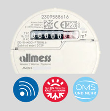 Neu 2026 ALLMESS Wasserzähler MK UP 6000 AMES 3K kalt/warm A34 Q3 = 2,5