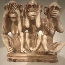 Produktbild - Drei Weise Affen - Figur, Deko, Nichts Sehen, Hören, Sagen