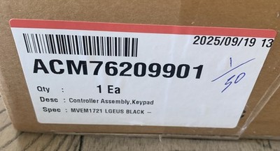 ACM76209901 LG Controller Assembly Keypad  MVEM1721F Microwave Control Board NEW