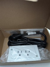 Legrand RD2WH radiant Furniture Power Center, Recessed Power Strip, 2 Outlets