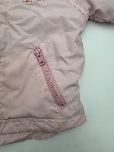 Vintage Disney Princess Pink Hooded Embroidered Jacket Toddler Girls Size 2T - Picture 6 of 13