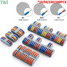 10/1000PCS Mini Push Wire Connectors PCT SPL Universal Cable Terminal Blocks