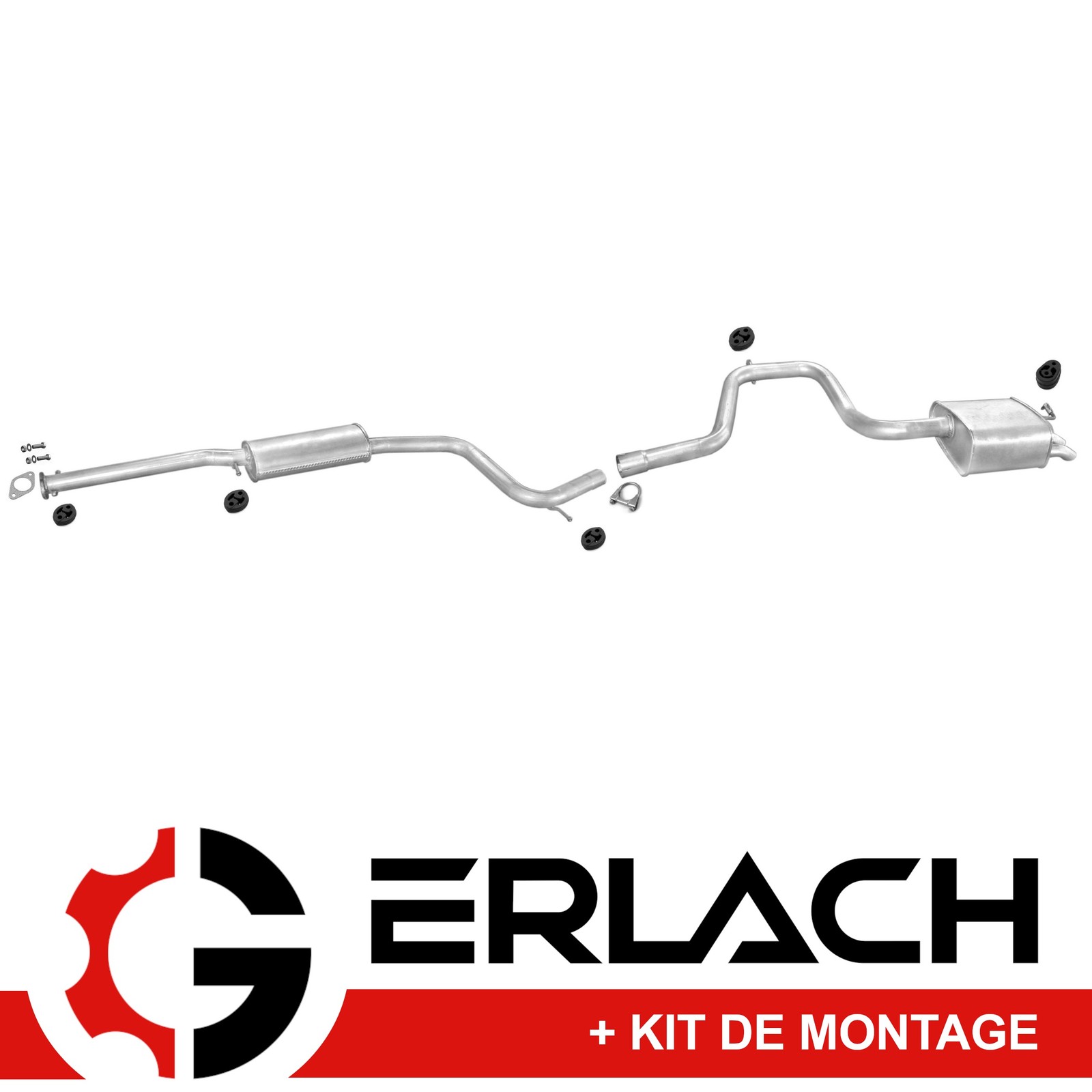 Échappement silencieux Ford Mondeo II 1.8 TD 051, acier aluminisé durable