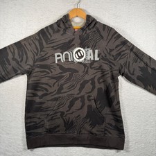 3D Printed Animal Hoodie - Black Horse Design, Unisex Pullover With Kangaroo Pocket