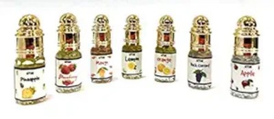 Indra Sugandh Bhandar Fruity Attar Set 7x3ml Pineapple Strawberry Mango Lemon