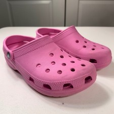 Crocs Classic Clogs Pink Slip On Water Shoes Comfort Sandals Womens 7 Mens 5