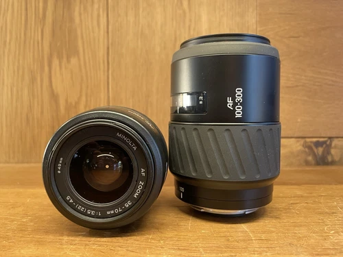 *2 Lens : Near Mint* Minolta AF 35-70mm F/3.5-4.5 & 100-300mm F/4.5-5.6 New Type