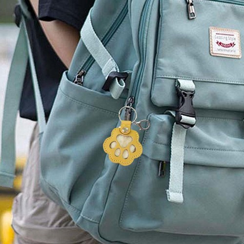 Pet Memory Collector: Adorable Paw - Print Keychain With Button Snap N9Q8 - Picture 7 of 20
