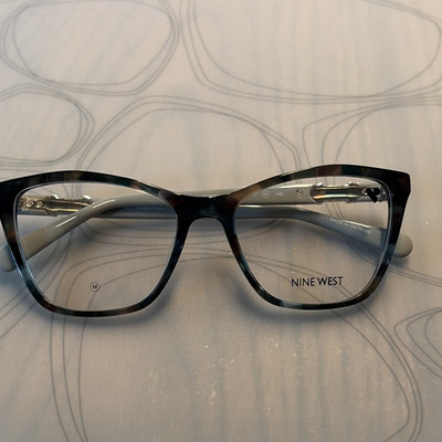 Nine West Women s Gray Full Rim Plastic Eyeglass Frames NW5234 54-17-140