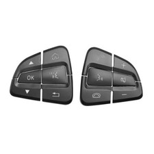 Steering Wheel Button Trim Sticker For Mercede Benz C V GLC Model A-Black