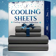 Extra Deep Pocket King Sheet Set   4-Piece Cooling, Soft, Wrinkle-Free Bedding