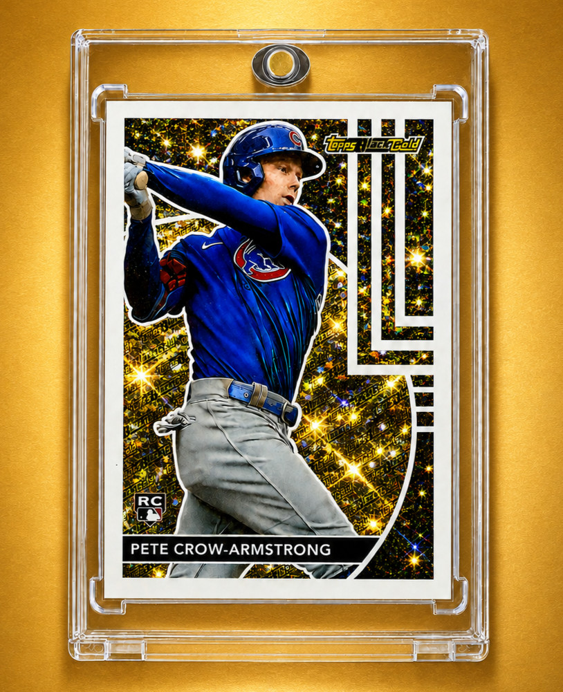 Pete Crow-Armstrong ROOKIE GOLD REFRACTOR 2024 Topps White Border Insert CUBS RC
