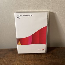 Adobe Acrobat Pro 9 for Windows 10  11 Complete w/ Full Retail Serial Number