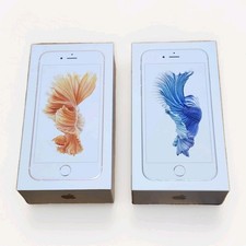 Set Of 2 iPhone 6s Boxes With 1 Pair Headphones And Apple Stickers