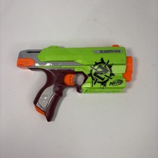 Nerf Zombie Strike Sidestrike Blaster Green Orange Toy Gun Tested Works Fun S1