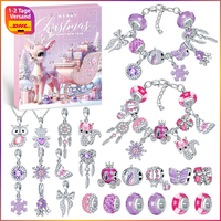 Adventskalender 2026 Schmuck Armband Halsketten Charm 24 FüLlungen FüR MäDchen
