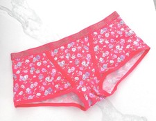 Victoria's Secret PINK Logo Boyshort Panty Floral