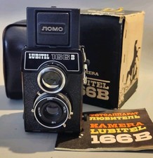 Lubitel 166B Lomo USSR TLR 120mm Camera T-22 4.5/75 + Orig Cases/manual - Mint