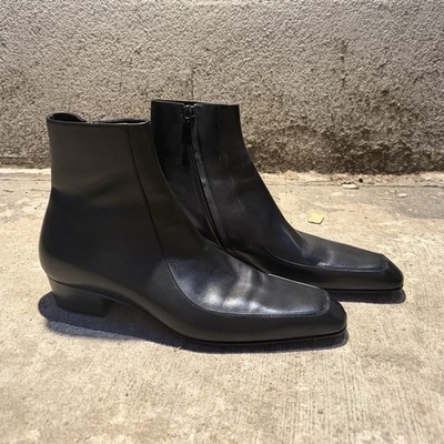 SAINT LAURENT ブーツ Saint Laurent Paris Augustin black leather ankle boots size 41 | eBay